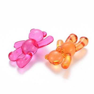 Transparent Acrylic Beads X-MACR-S373-01B-1