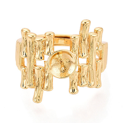 Brass Cup Peg Ring Settings KK-N274-37G-1