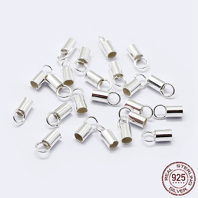 925 Sterling Silver Cord Ends LS-STER-F036-21S-1.5mm-1