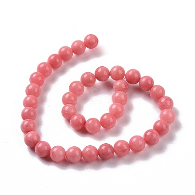 Natural Malaysia Jade Beads Strands G-A146-8mm-B08-1