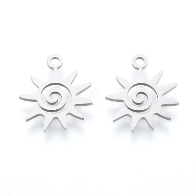 Non-Tarnish 201 Stainless Steel Charms STAS-N090-LA995-1-1