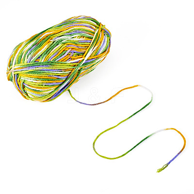 Polyester Fibers Knitting Yarn DIY-TADJ0002-005A-1