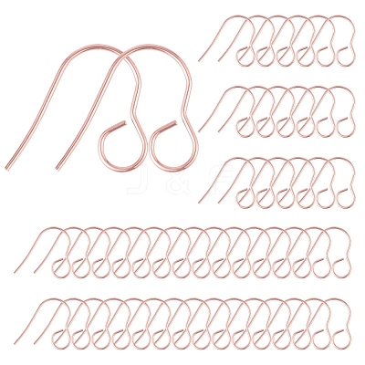 100Pcs 316 Stainless Steel Hypoallergenic French Earring Hooks JX137C-1