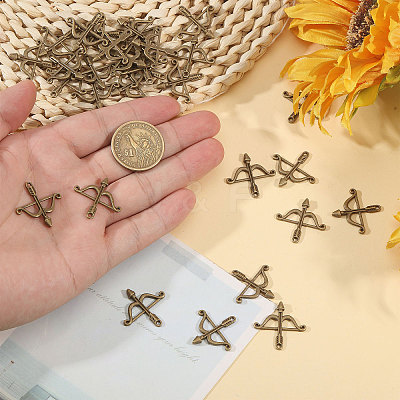 100Pcs Tibetan Style Alloy Pendants FIND-CA0010-59AB-1
