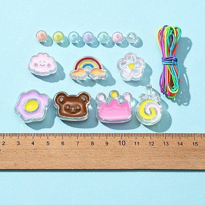 Transparent Acrylic Beads OACR-FS0001-14-1