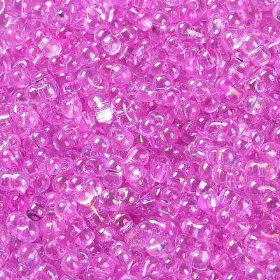 AB Color Plated Glass Seed Beads SEED-L011-06B-12-1