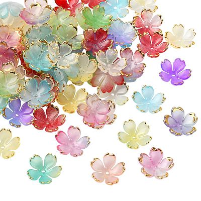 Acrylic Bead Caps OACR-SZ0002-06B-1
