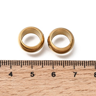 304 Stainless Steel Large Hole Beads STAS-H263-01G-02-1