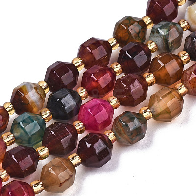Natural Agate Beads Strands G-T131-82A-06-1