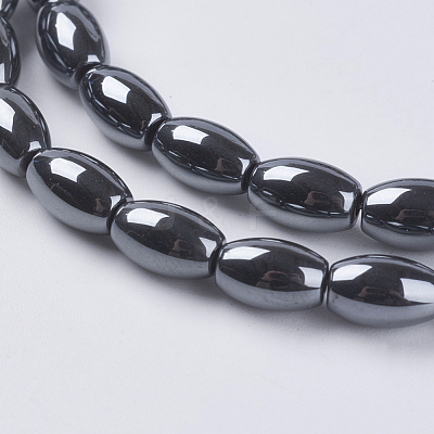 Non-Magnetic Synthetic Hematite Beads G-H1078-1-1