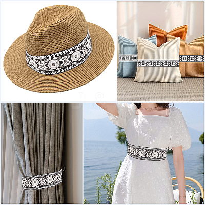 5M Vintage Jacquard Polyester Ribbon OCOR-CY0004-44D-1
