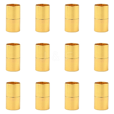 8Pcs Brass Magnetic Clasps KK-YW0003-10G-1