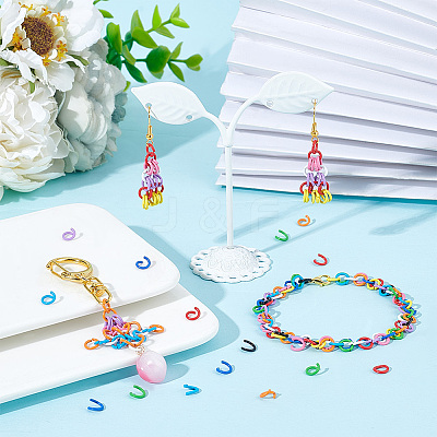 200Pcs 10 Colors Zinc Alloy Open Jump Rings FIND-PH0006-86-1