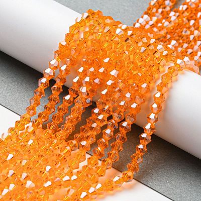 Transparent Electroplate Glass Beads Strands EGLA-A039-T3mm-A23-1