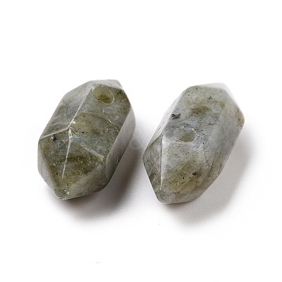 Natural Labradorite Double Terminal Pointed Pendants G-C007-02A-27-1