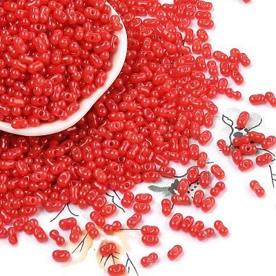 Baking Paint Glass Seed Beads SEED-L011-09A-14-1