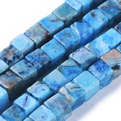 Natural Carzy Agate Beads Strands G-D0020-07A-1