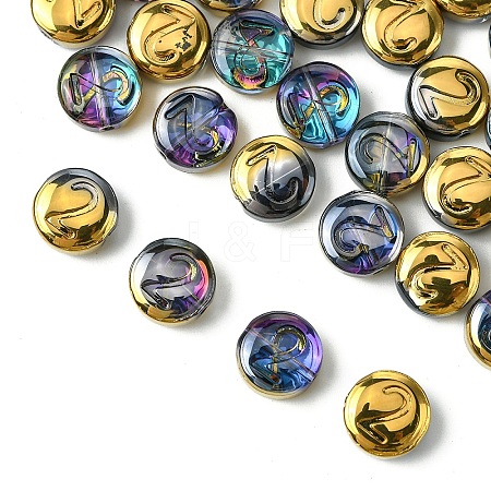Electroplate Glass Beads EGLA-YW0005-02B-1