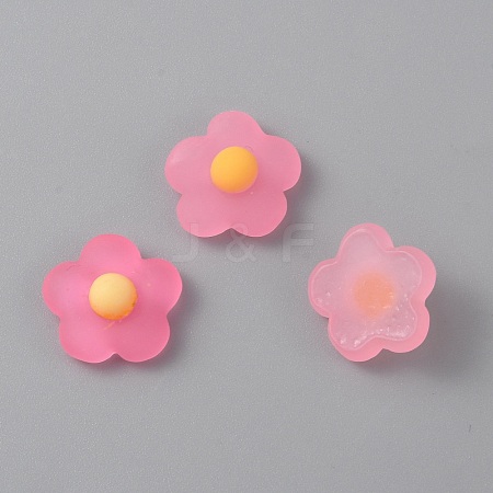 Spring Theme Translucent Resin Cabochons RESI-TAC0016-10C-1