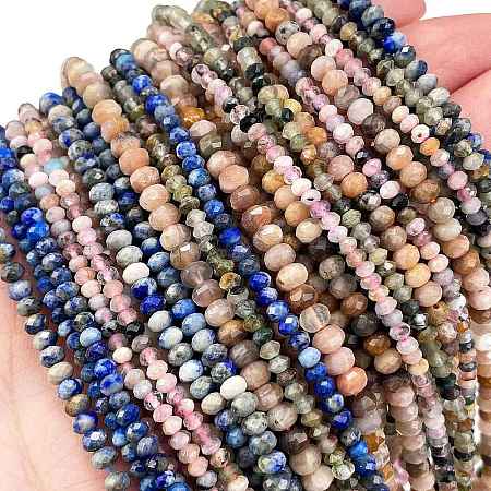 Natural Mixed Gemstone Beads Strands G-A097-C05-07-1