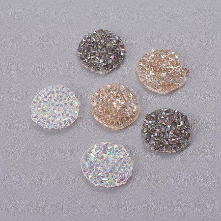 Glitter Hotfix Rhinestone GLAA-P047-D-12mm-1