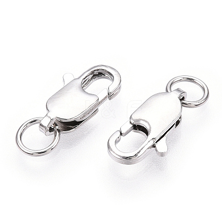 Grade AAA Brass Lobster Claw Clasps KK-O093-32P-NR-1