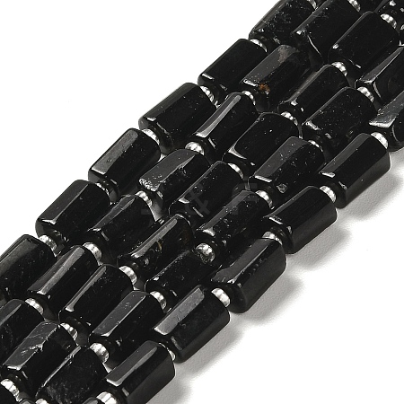 Natural Black Tourmaline Beads Strands G-N327-06-14B-1