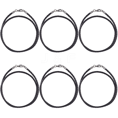 10Pcs Braided Leather Cords for Necklace Making NCOR-SC0001-01-1