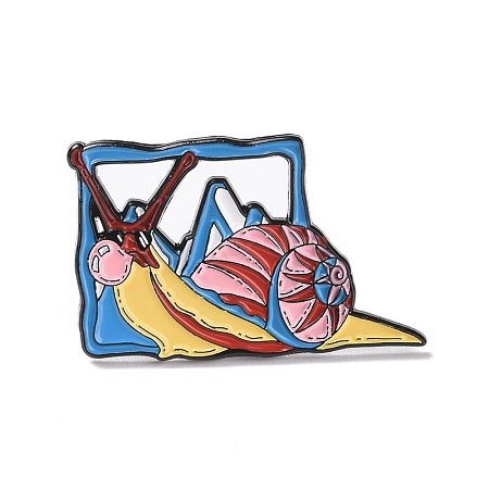 Snail Enamel Pin JEWB-H006-30EB-1