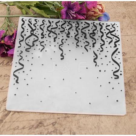 Plastic Fondant Stencil DIY-WH0221-04J-1