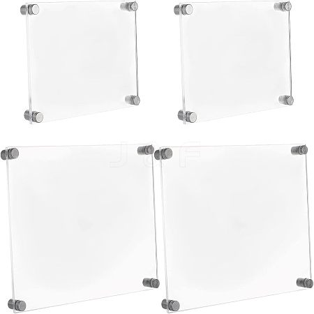  2 Sets 2 Style Rectangle Acrylic Photo Frame AJEW-NB0003-82-1