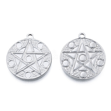 Non-Tarnish 201 Stainless Steel Pendants STAS-N098-214P-1