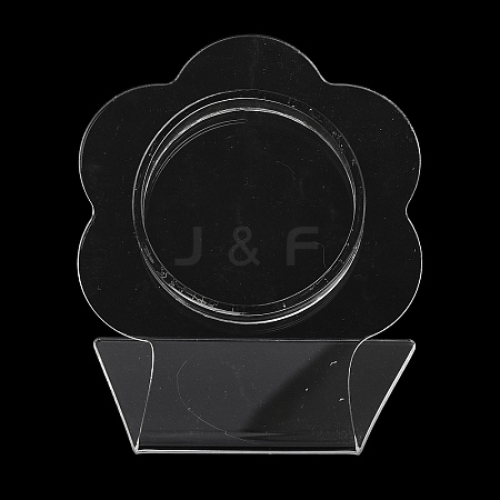 Clear Acrylic Slant Back Single Bracelet Bangle Display Stands BDIS-C003-01B-1