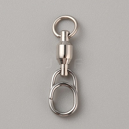 Brass with 304 Stainless Steel Fishing Fast Snap Clips FIND-WH0152-322E-1