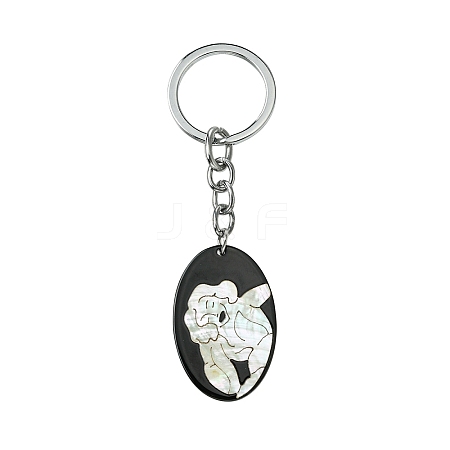 Acrylic & Shell Keychains KEYC-YW00009-06-1