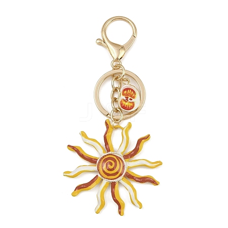 Alloy Enamel Pendant Keychains LS-KEYC-Z007-02G-1