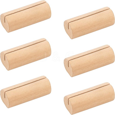 20Pcs Pine Wood Cards Display Holder ODIS-OC0001-59-1