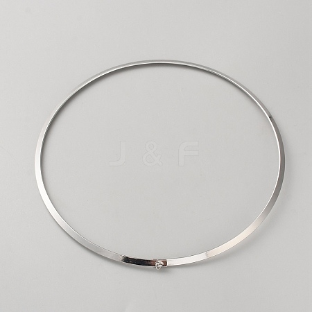 Zinc Alloy Choker Necklace Making LS-NJEW-WH0002-250A-P-1