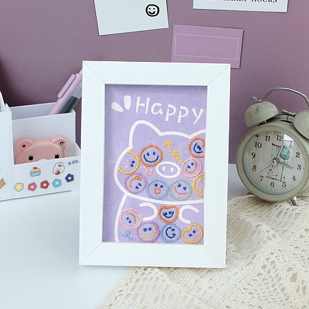 DIY Birthday Gift Embroidery Photo Frame Sets PW-WGCE4B7-06-1