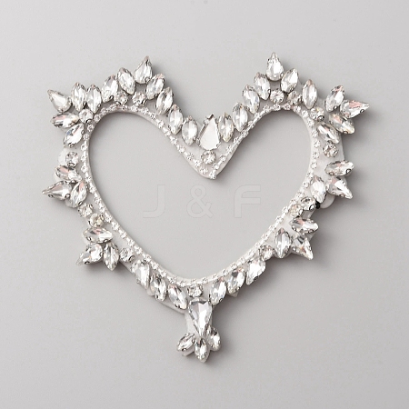 Hollow Heart Handicraft Beading Felt Appliques PATC-WH0007-20-1