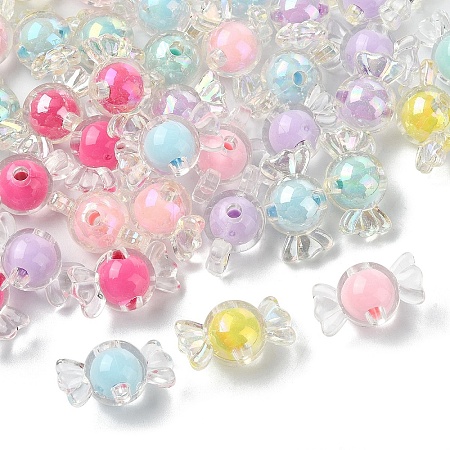 50Pcs Transparent Acrylic Beads TACR-YW0002-25-1