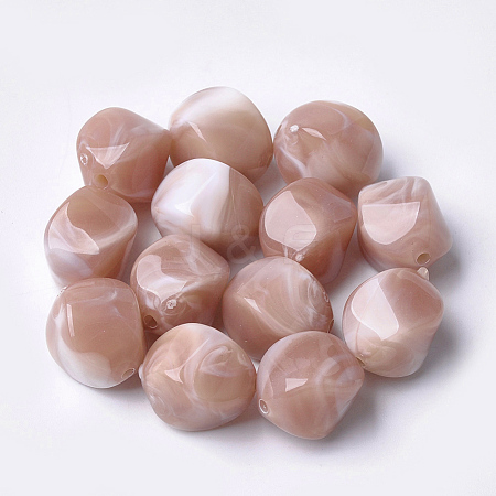 Acrylic Beads OACR-T007-08B-1