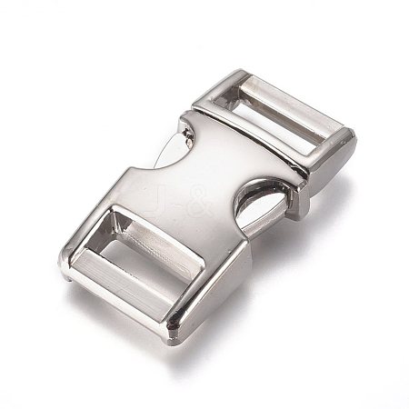 Alloy Adjustable Quick Side Release Buckles PALLOY-WH0067-65P-1