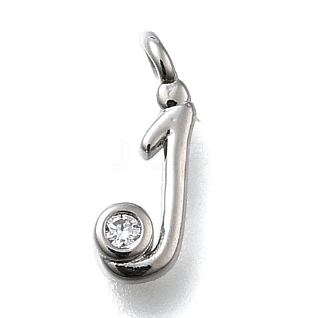 Brass Micro Pave Cubic Zirconia Pendants KK-B132-12P-J-1