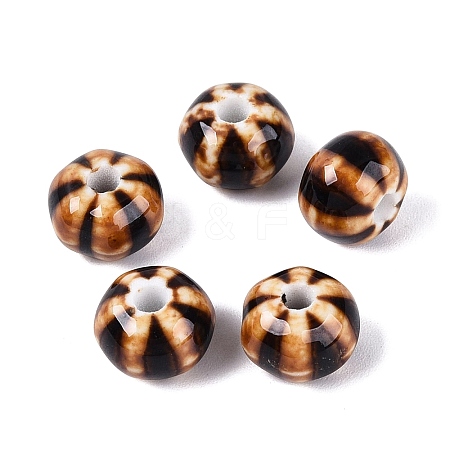Vintage Handmade Porcelain Beads PORC-Q006-07E-1