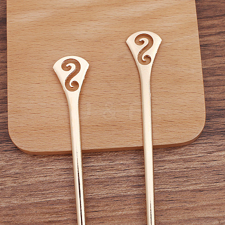 Alloy Hair Sticks OHAR-PW0006-22C-1