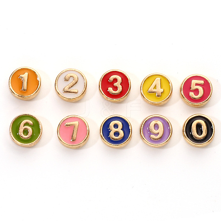 Alloy Enamel Beads ENAM-R055-04-RS-1