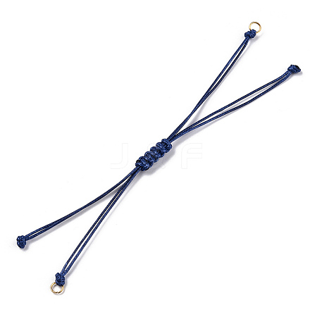 Korean Waxed Polyester Cord Braided Bracelets X1-MAK-T010-03G-1