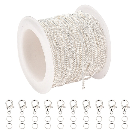 DIY Curb Chain Necklace Making Kits DIY-YW0001-92-1