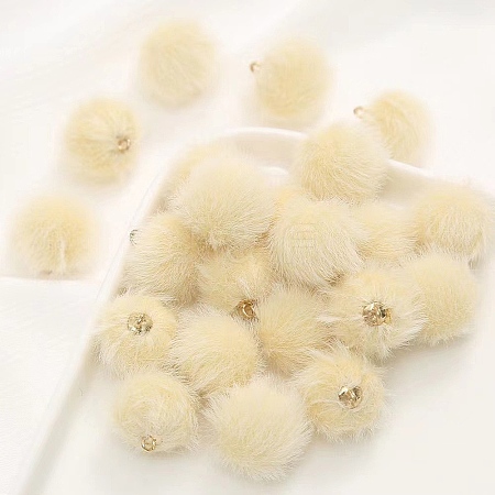 Plush Pompom Pendants FIND-WH0111-735F-1-1